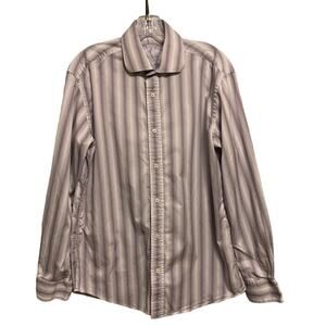 Bugatchi Shaped Fit Button Down Dress‎ Business Shirt Men's M
